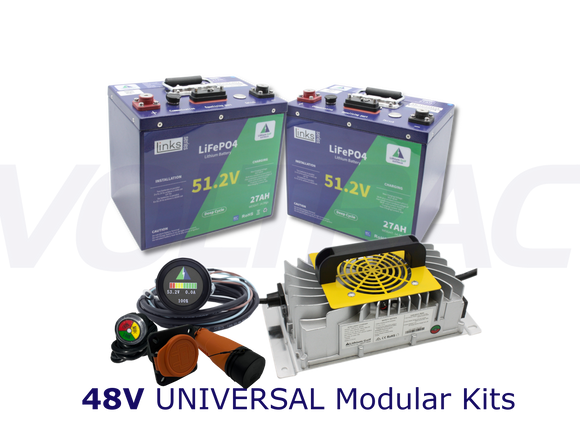 Lithium Golf Cart Battery full conversion Kit 48V - Universal On-board Charging. FREE Delivery