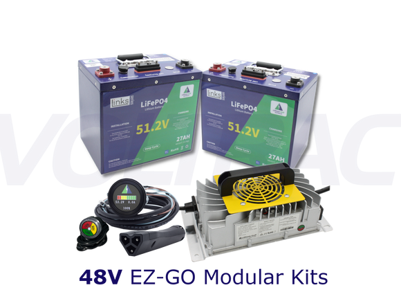 Lithium Golf Cart Battery full conversion Kit 48V - E-Z-GO RXV. FREE Delivery
