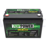 Top Power 12.8V 100Ah Lithium Iron Phosphate (LiFePO4) Battery - Deep Cycle